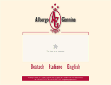 Tablet Screenshot of albergogiannina.it